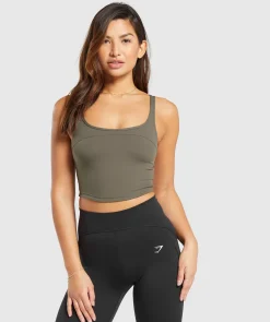 DAMES Gymshark Croptops|Tanktops*Scoop Back Crop Tank