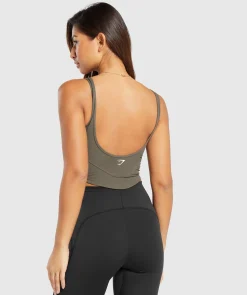 DAMES Gymshark Croptops|Tanktops*Scoop Back Crop Tank