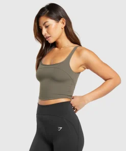 DAMES Gymshark Croptops|Tanktops*Scoop Back Crop Tank