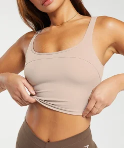DAMES Gymshark Croptops|Tanktops*Scoop Back Crop Tank