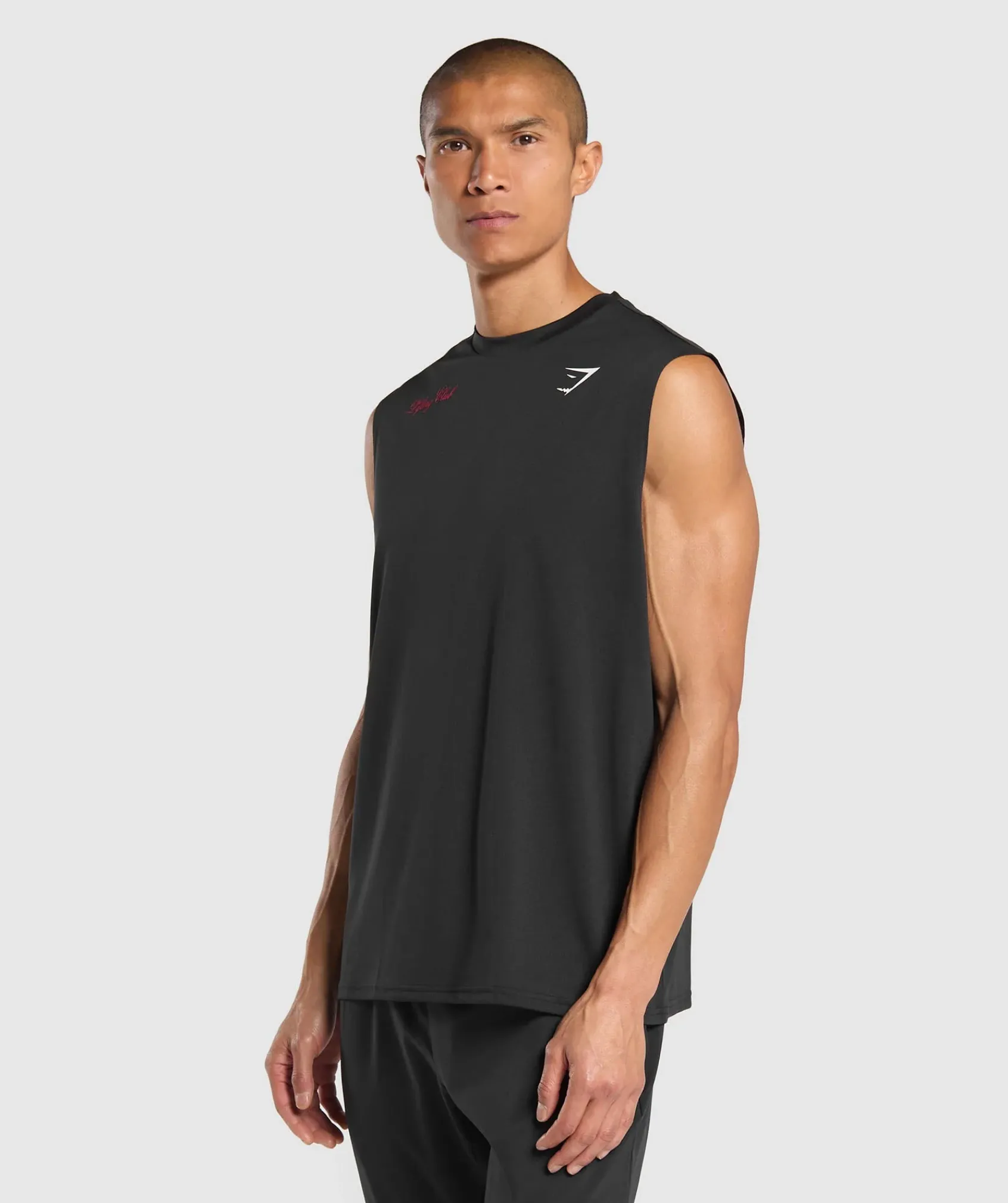 Heren Gymshark Tanktops|T-shirts*Script Graphic Cut Off Tank