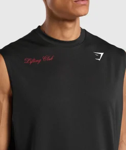 Heren Gymshark Tanktops|T-shirts*Script Graphic Cut Off Tank