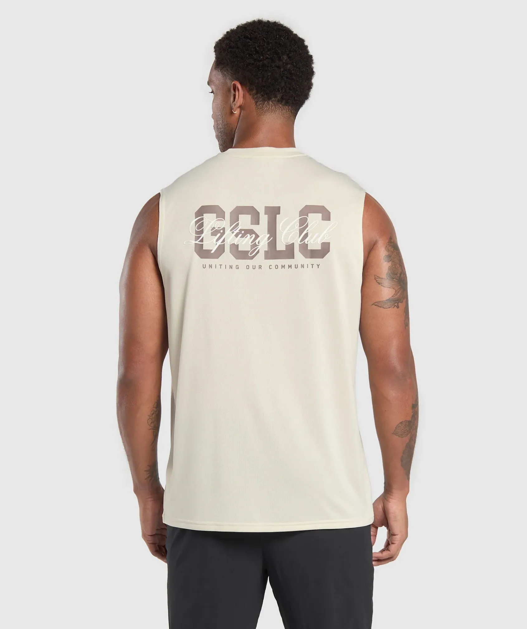Heren Gymshark Tanktops|T-shirts*Script Graphic Cut Off Tank