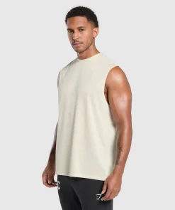 Heren Gymshark Tanktops|T-shirts*Script Graphic Cut Off Tank