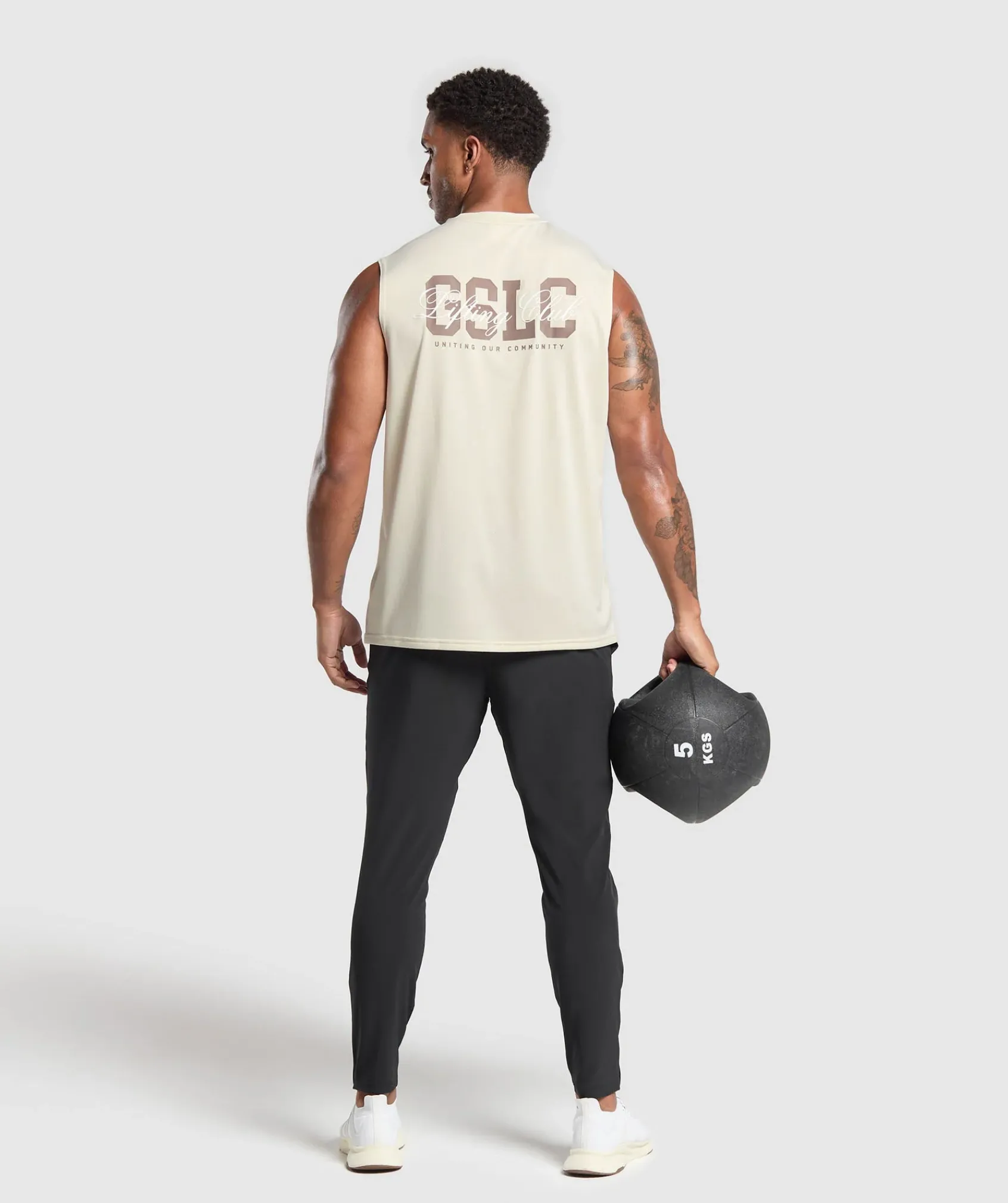 Heren Gymshark Tanktops|T-shirts*Script Graphic Cut Off Tank