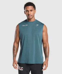 Heren Gymshark T-shirts|Tanktops*Script Graphic Cut Off Tank