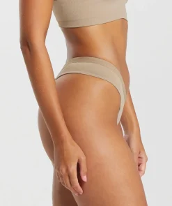DAMES Gymshark Ondergoed|Dames Ondergoed*Seamless Dipped Front Thong