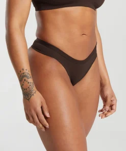 DAMES Gymshark Ondergoed|Dames Ondergoed*Seamless Dipped Front Thong