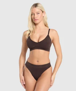 DAMES Gymshark Ondergoed|Dames Ondergoed*Seamless High Leg Thong
