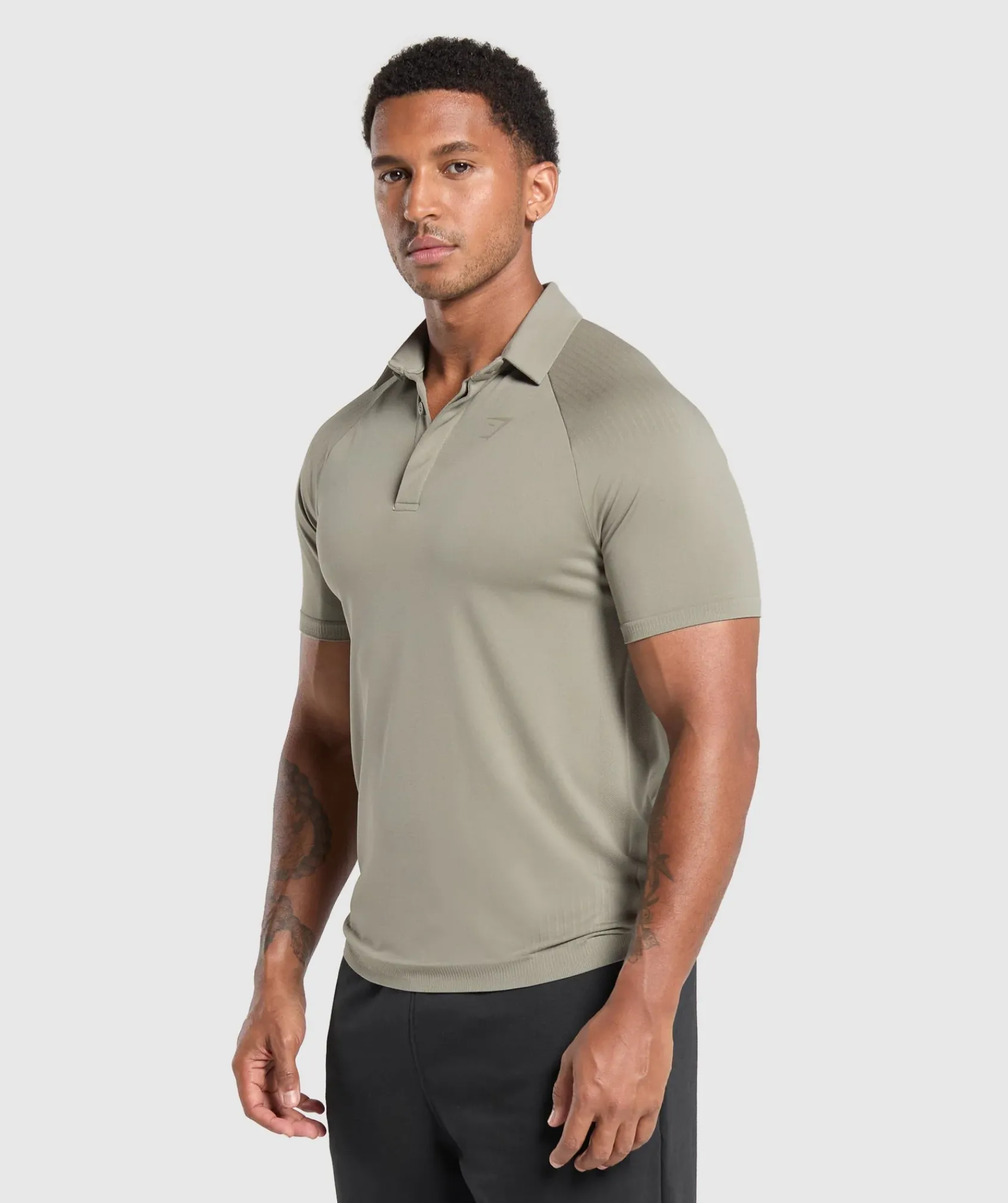 Heren Gymshark T-shirts*Seamless Polo Shirt