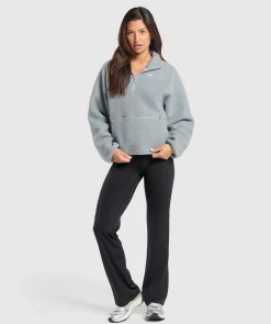 DAMES Gymshark Outerwear|Sportjacks*Sherpa 1/4 Zip