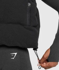 DAMES Gymshark Outerwear|Sportjacks*Sherpa Gilet