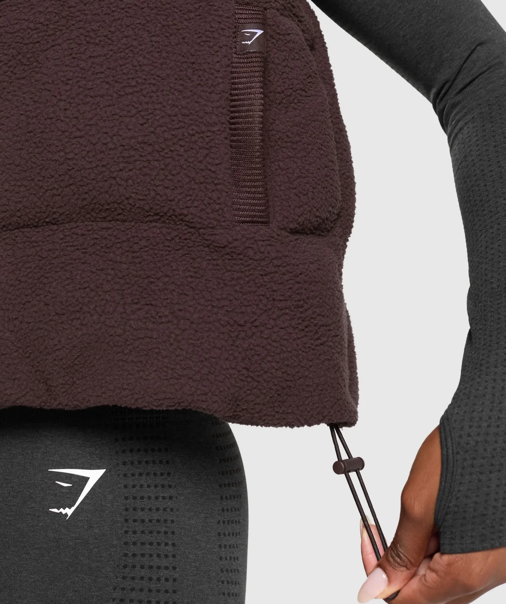 DAMES Gymshark Outerwear|Sportjacks*Sherpa Gilet