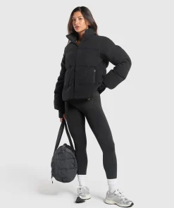 DAMES Gymshark Outerwear|Sportjacks*Sherpa Puffer Jacket