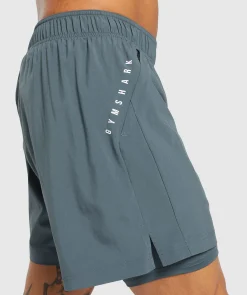 Heren Gymshark Shorts*Sport 7" 2 in 1 Shorts