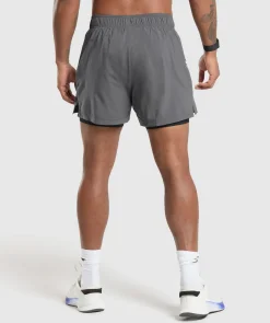 Heren Gymshark Shorts*Sport 5" 2 In 1 Shorts
