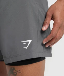 Heren Gymshark Shorts*Sport 5" 2 In 1 Shorts