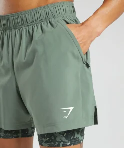 Heren Gymshark Shorts*Sport 5" 2 in 1 Shorts