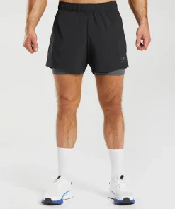 Heren Gymshark Shorts*Sport 5" 2 In 1 Shorts