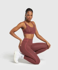 DAMES Gymshark Leggings|Hoog Getailleerd*Stitch Feature Leggings
