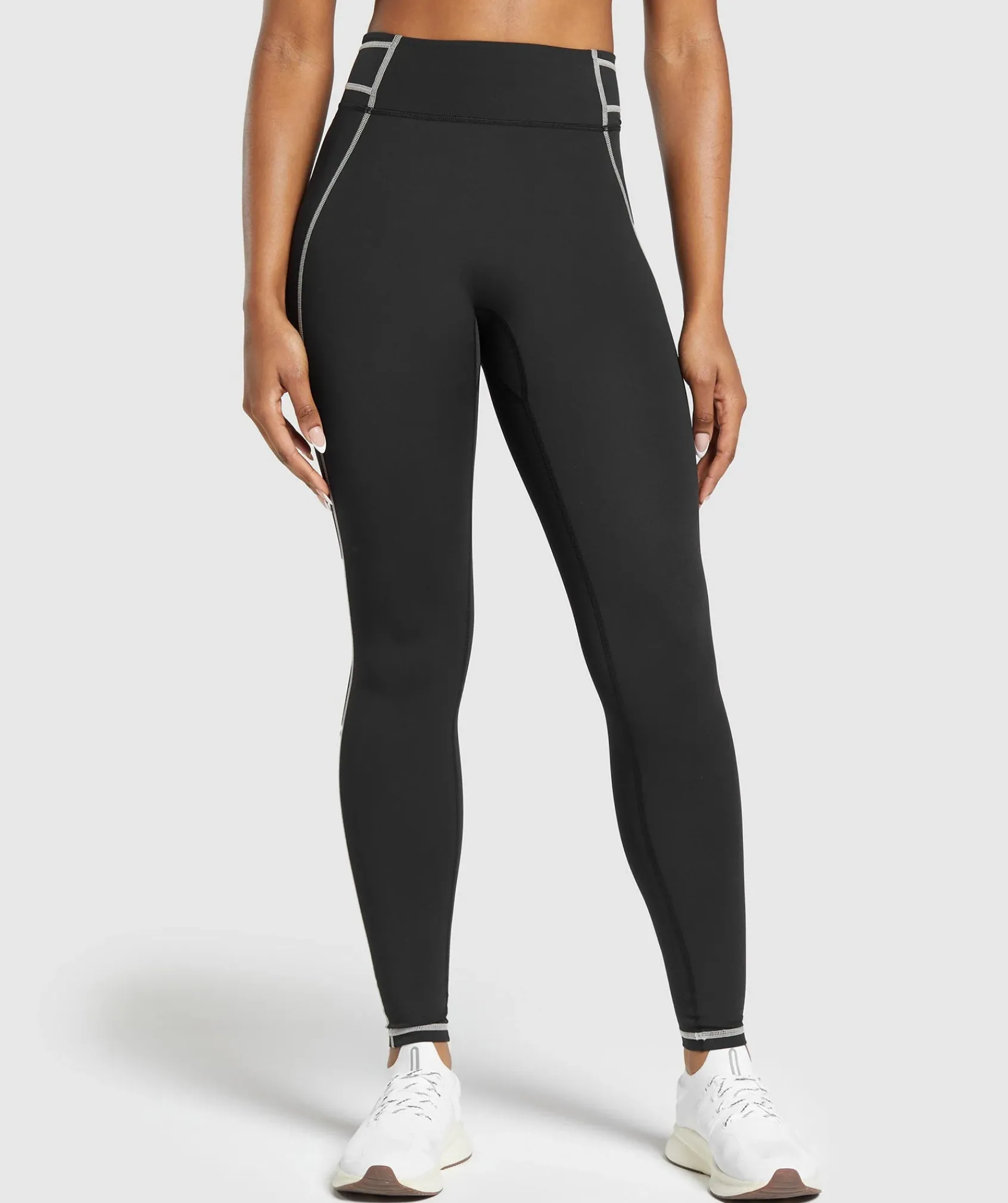 DAMES Gymshark Leggings|Zwarte Leggings*Stitch Feature Leggings
