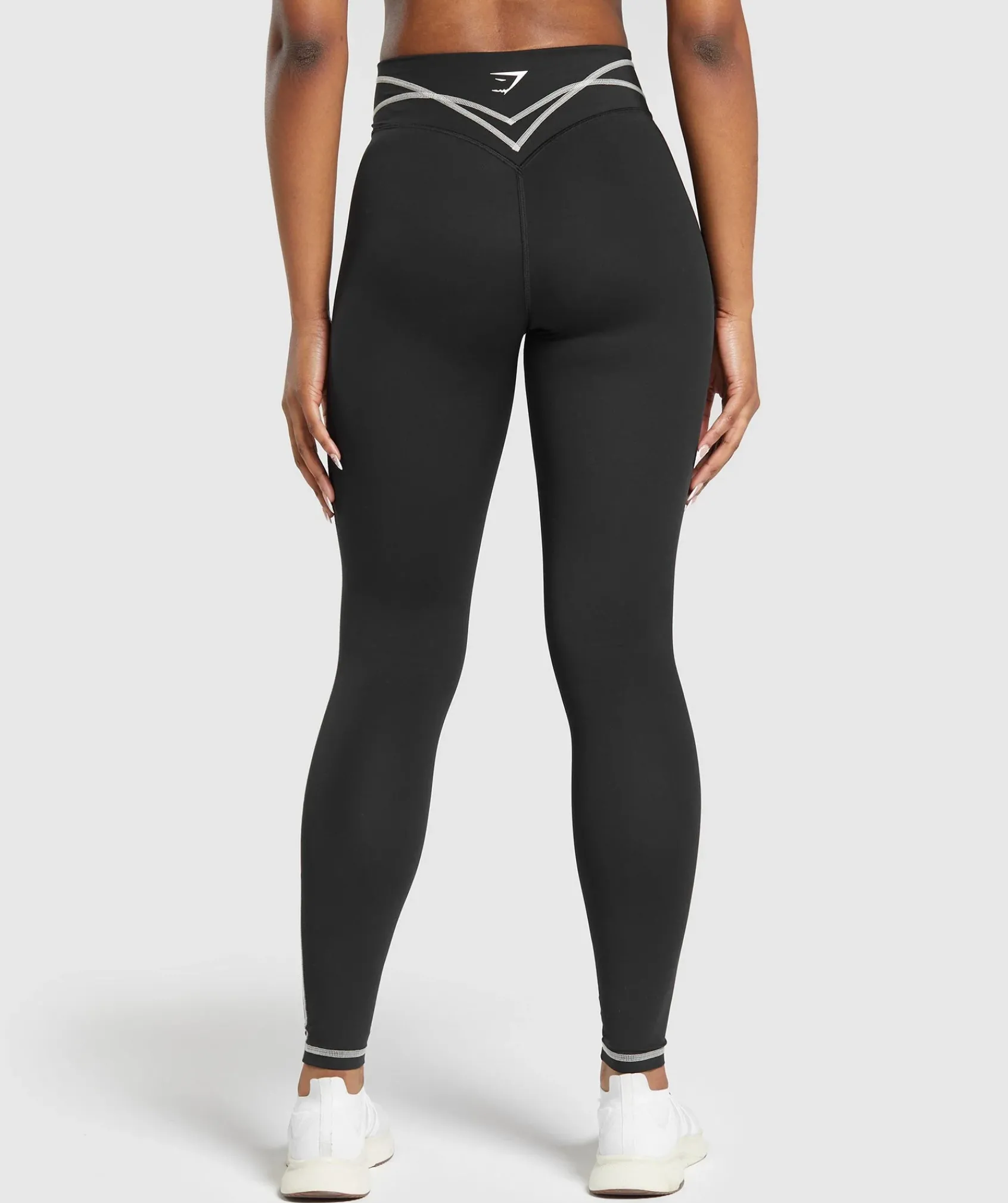 DAMES Gymshark Leggings|Zwarte Leggings*Stitch Feature Leggings