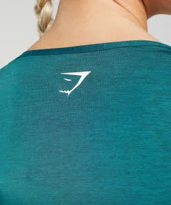 DAMES Gymshark Croptops|T-shirts*Stitch Feature Long Sleeve Crop Top