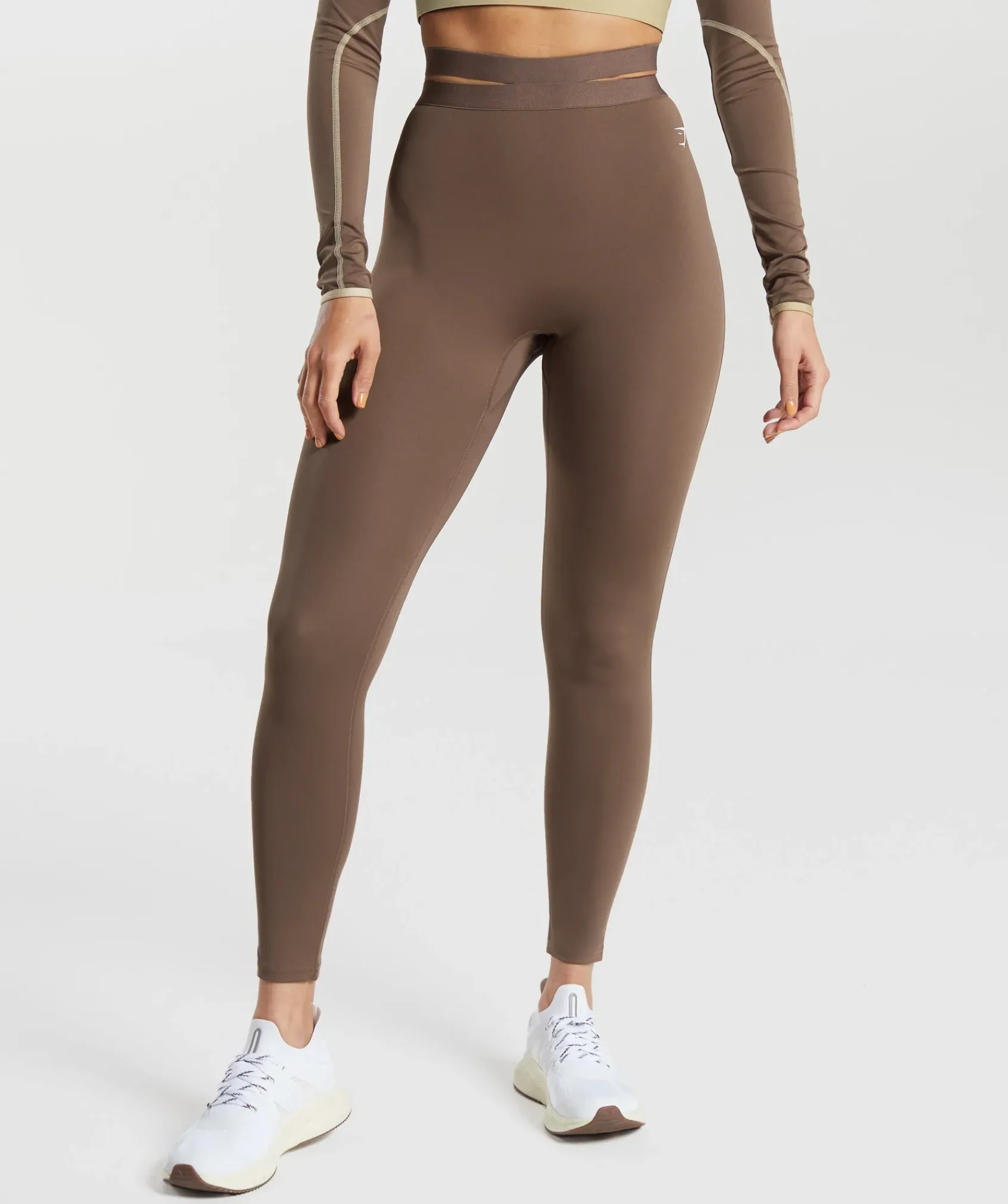 DAMES Gymshark Leggings|Hoog Getailleerd*Strappy Waistband Leggings