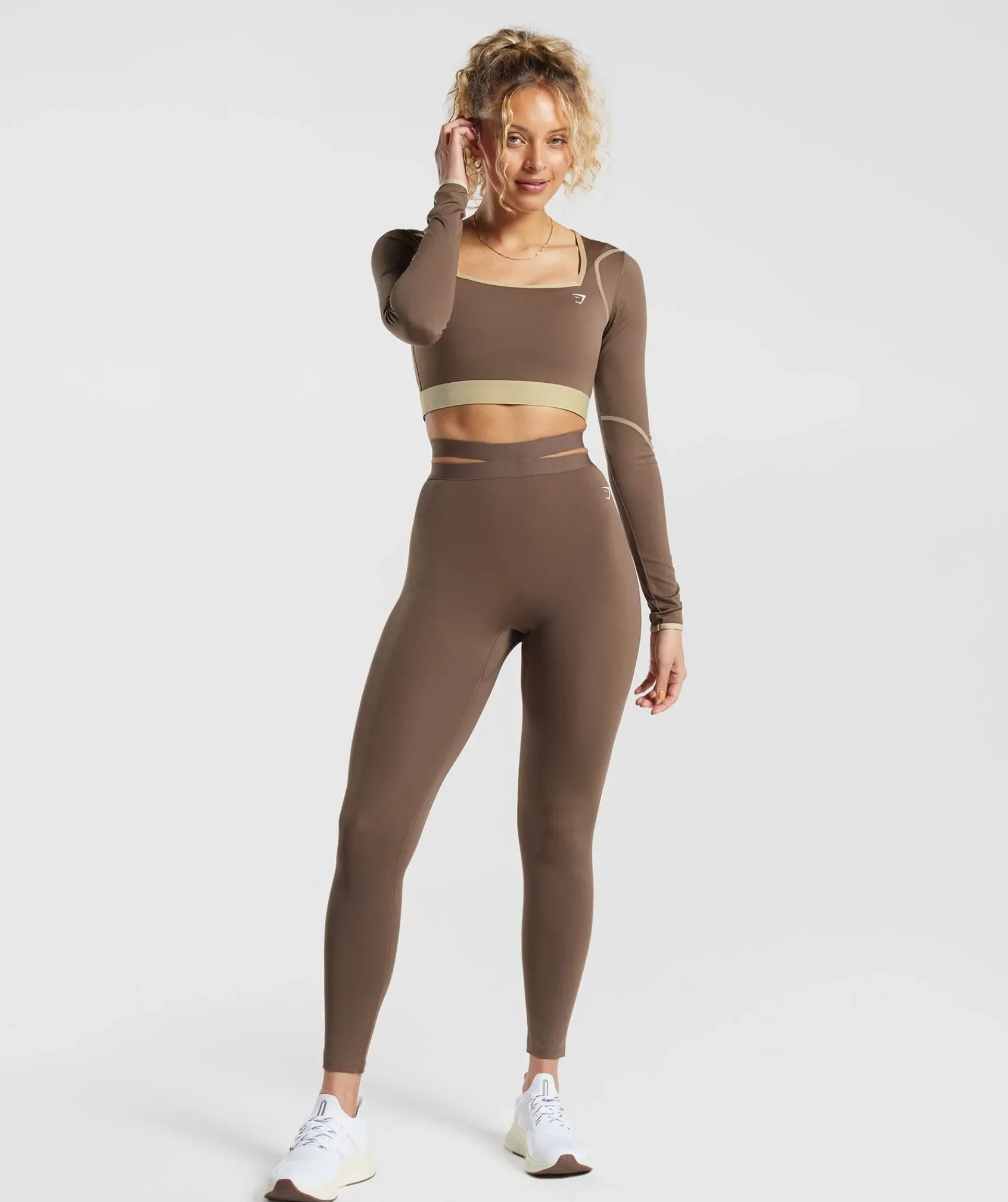 DAMES Gymshark Leggings|Hoog Getailleerd*Strappy Waistband Leggings