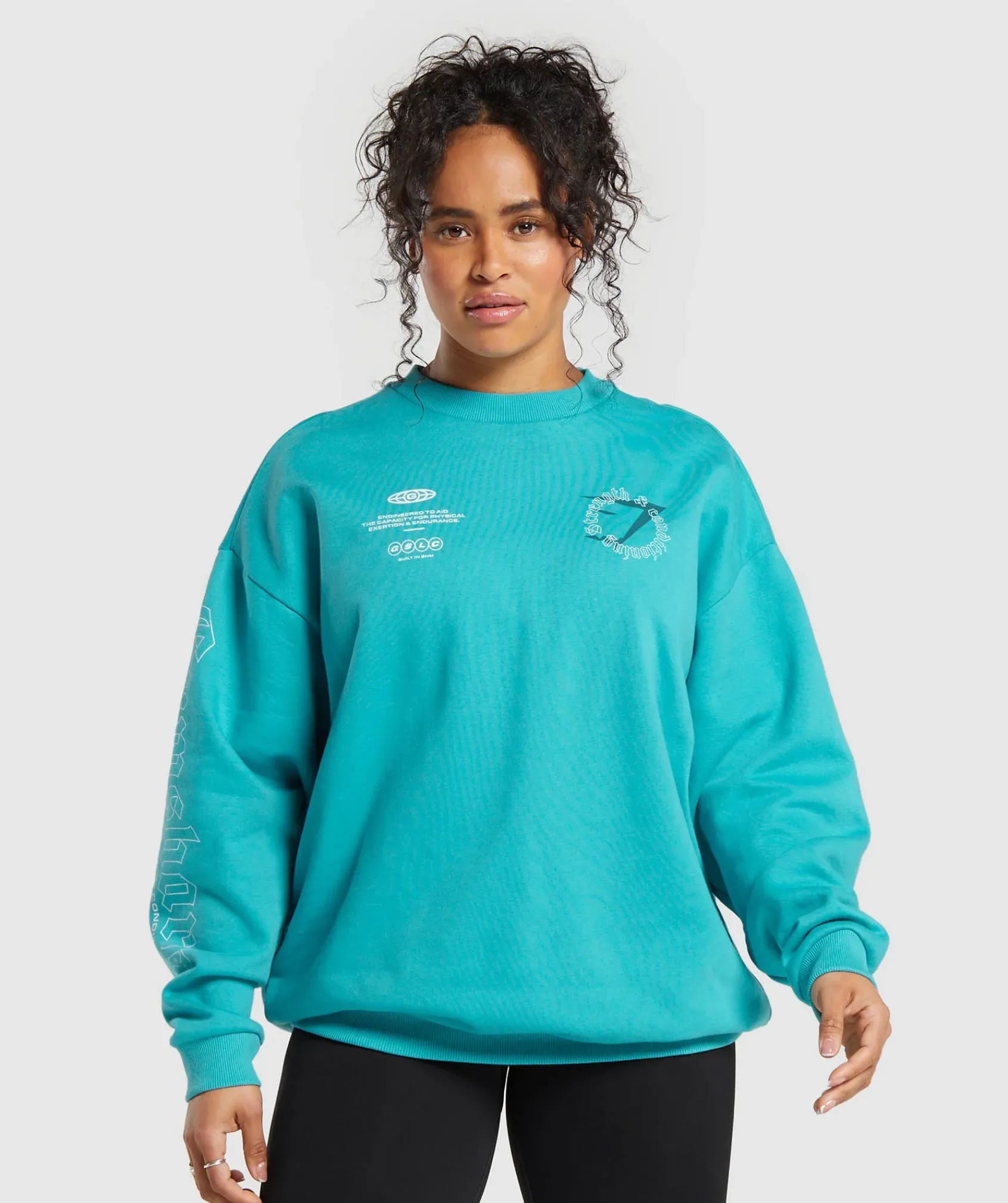DAMES Gymshark Hoodies & Truien*Strength & Conditioning Oversized Sweatshirt
