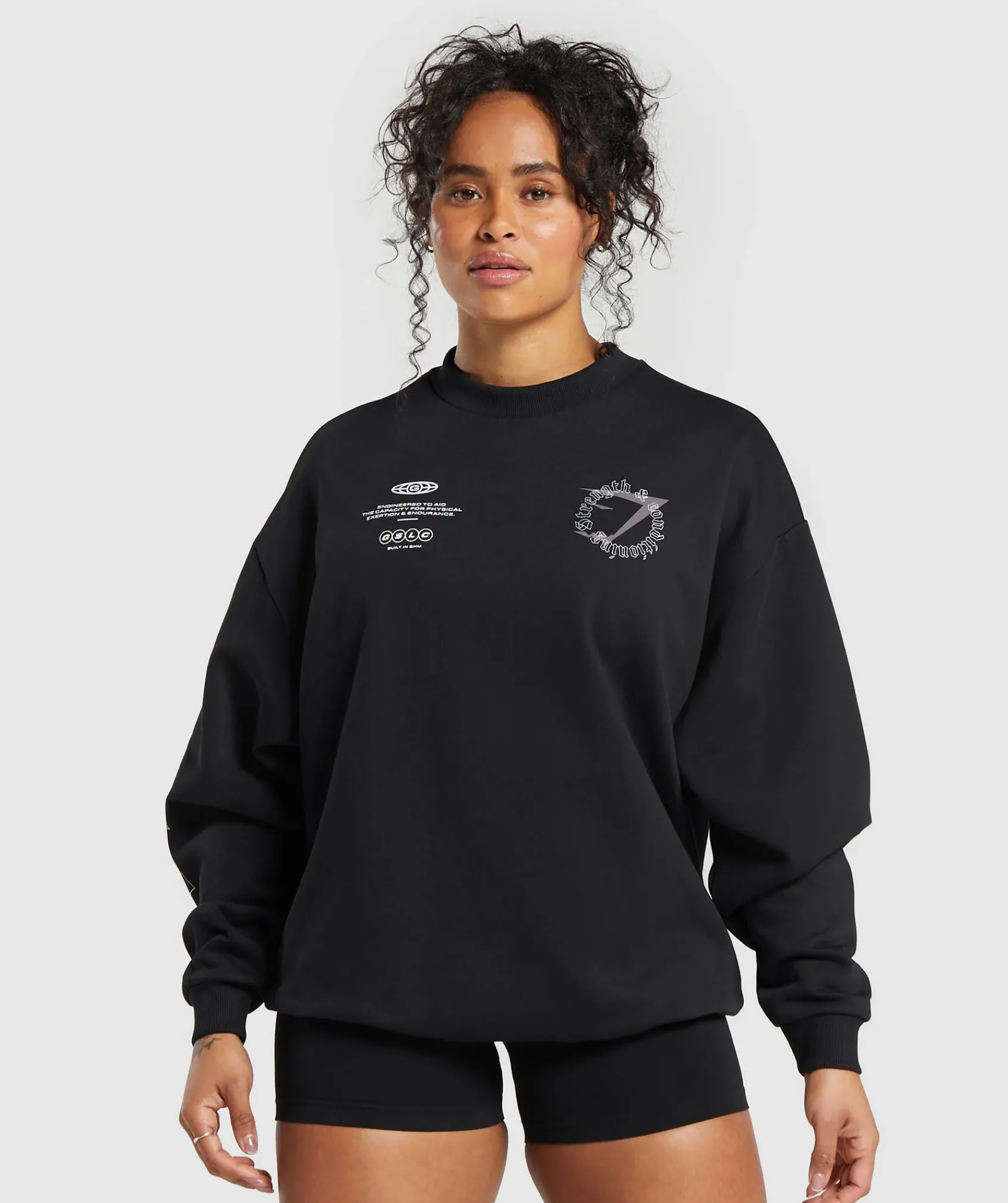 DAMES Gymshark Hoodies & Truien*Strength & Conditioning Oversized Sweatshirt