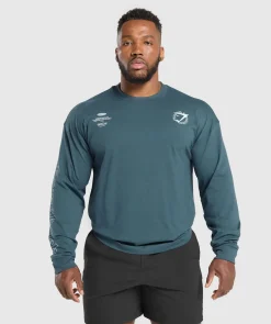 Heren Gymshark T-shirts*Strength and Conditioning Long Sleeve T-Shirt
