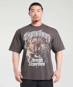 Heren Gymshark T-shirts*Strength Department Animal Oversized T-Shirt