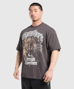 Heren Gymshark T-shirts*Strength Department Animal Oversized T-Shirt