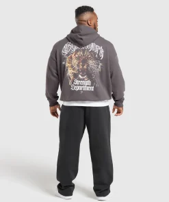 Heren Gymshark Hoodies & Truien*Strength Department Animal Oversized Hoodie