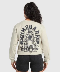 DAMES Gymshark T-shirts*Strength Department Graphic LS Top