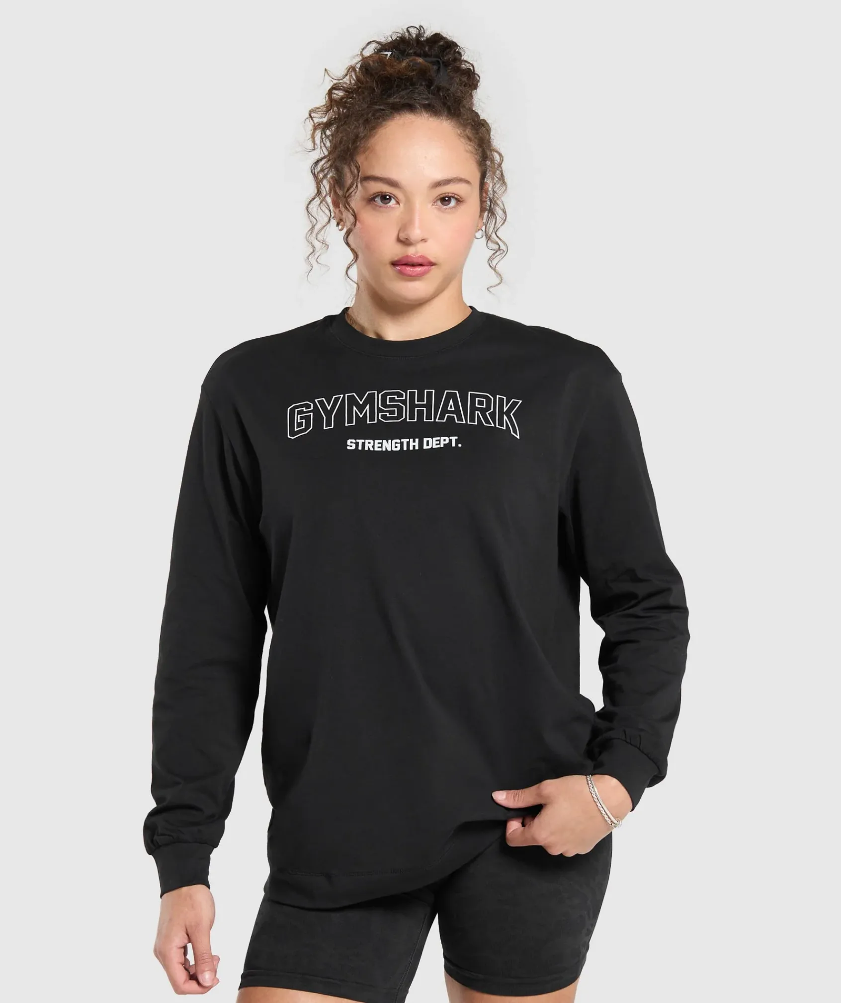 DAMES Gymshark T-shirts*Strength Department Long Sleeve Skater