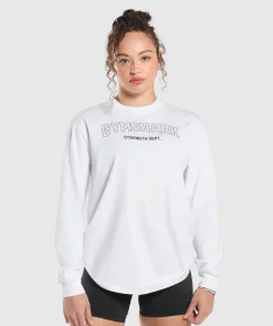 DAMES Gymshark Bedekkende Sportkleding|T-shirts*Strength Department Long Sleeve Skater
