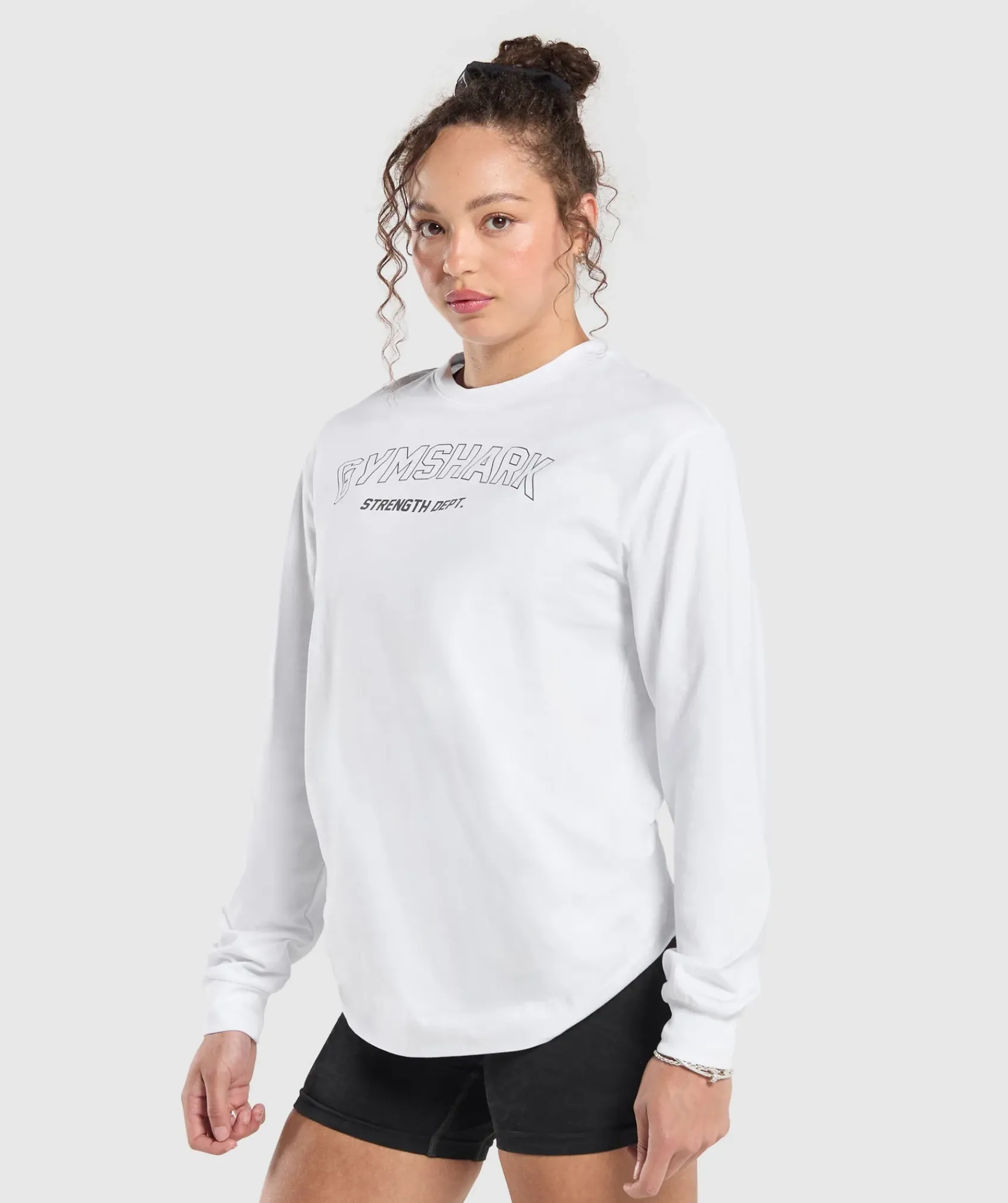 DAMES Gymshark Bedekkende Sportkleding|T-shirts*Strength Department Long Sleeve Skater