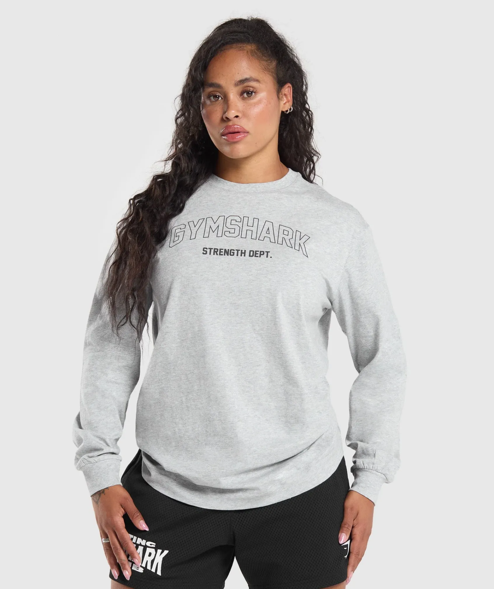 DAMES Gymshark Bedekkende Sportkleding|T-shirts*Strength Department Long Sleeve Skater