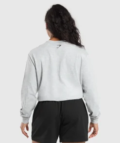 DAMES Gymshark Bedekkende Sportkleding|T-shirts*Strength Department Long Sleeve Skater