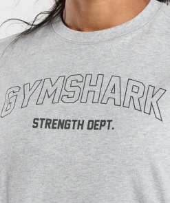DAMES Gymshark Bedekkende Sportkleding|T-shirts*Strength Department Long Sleeve Skater