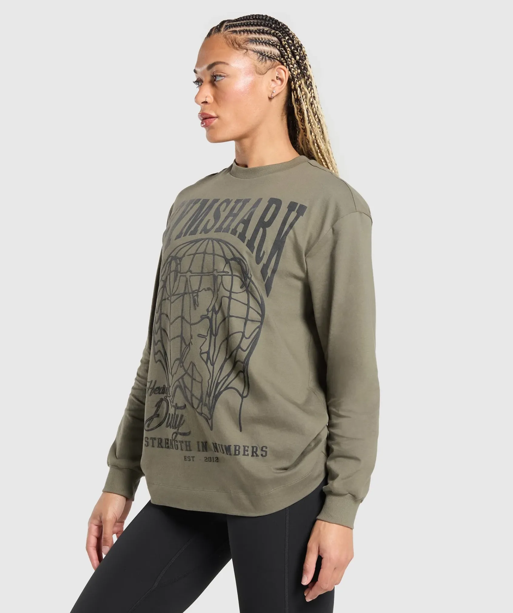 DAMES Gymshark T-shirts*Strength In Numbers Long Sleeve Top