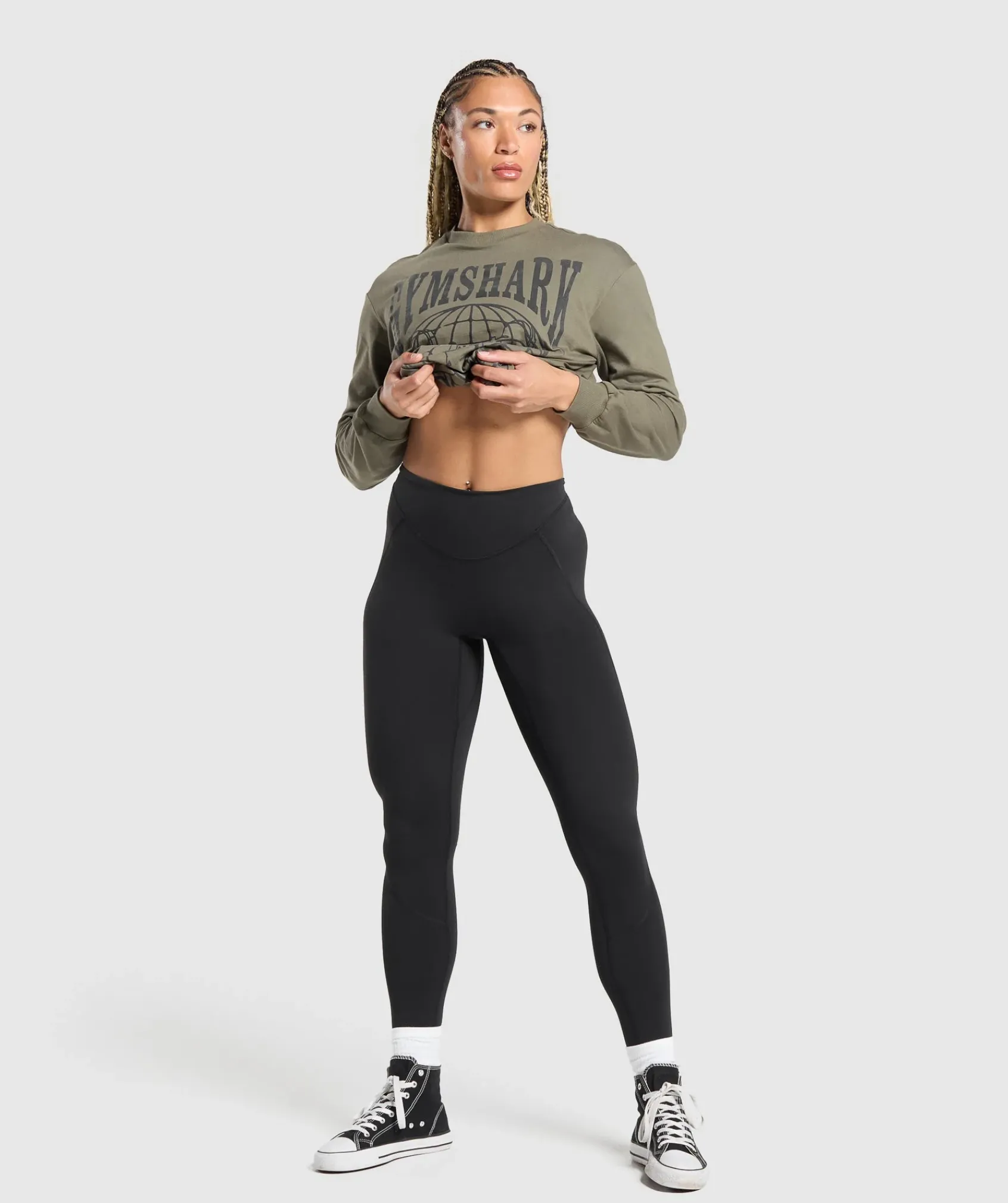 DAMES Gymshark T-shirts*Strength In Numbers Long Sleeve Top
