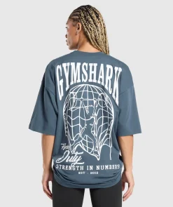 DAMES Gymshark T-shirts*Strength In Numbers Oversized T-Shirt
