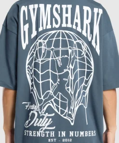 DAMES Gymshark T-shirts*Strength In Numbers Oversized T-Shirt