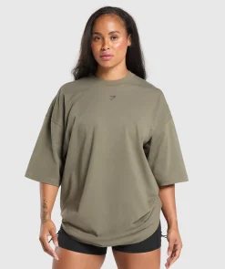 DAMES Gymshark Bedekkende Sportkleding|T-shirts*Strength In Numbers Oversized T-Shirt