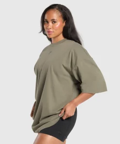 DAMES Gymshark Bedekkende Sportkleding|T-shirts*Strength In Numbers Oversized T-Shirt