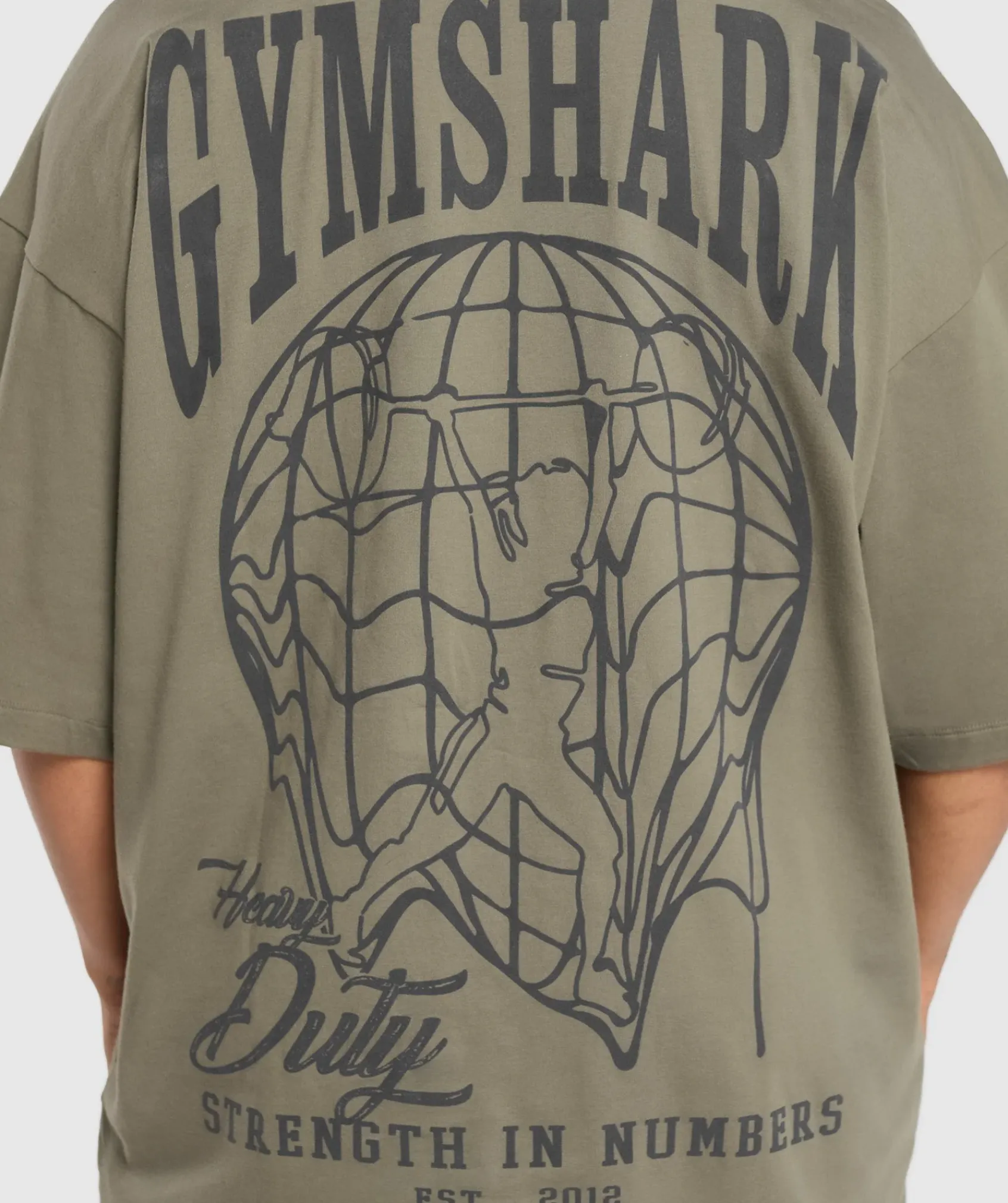 DAMES Gymshark Bedekkende Sportkleding|T-shirts*Strength In Numbers Oversized T-Shirt