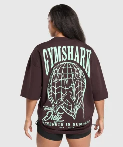 DAMES Gymshark T-shirts*Strength In Numbers Oversized T-Shirt